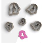 Organik Şekilli Polimer Kil Kesme Kalıbı, Takı Kalıpları, Küpe Kalıp, Clay Cutter, 5 Boy, No: 880