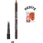 Organik& Vegan Hassas Gözler Için Kaş Şekillendirici Kaş Sabitleyici Dolgunlaştırıcı Kalem No 07 - 12 Warm Brown