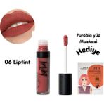 Organik Vegan Yüksek Pigment Kadifemsi Doku Mat Kalıcı Ruj 06 - Koyu Pembe