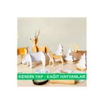 Organik Yolda . KES-YAPIŞTIR-BİRLEŞTİR. KENDİN YAP - KAĞIT MAKET HAYVANLAR
