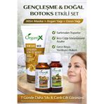 Organix Gençleşme & Doğal Botoks Etkili Gerginleştirici Set – Altın Maske + Argan & Ozon Yağı