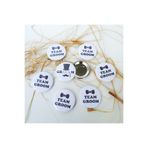 ORGANİZASYON HEDİYEM 8 ADET BÜYÜK BOY GROOM VE TEAM GROOM ROZETİ - GROOM AKSESUAR- DAMAT TAKIMI-DAMAT AKSESUAR