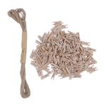 Organizatör Klipleri, 200pcs Ahşap Giysiler, Fotoğraf kartı Zanaat Afişi Için Rustik Resim mandalları, Samimi Veya Daha Büyük Sanat Enstalasyonu, Partiler, Doğum Günleri,
