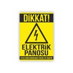 ORGANİZE BASKI MERKEZİ Elektrik Panosu Uyarı Etiketi 2 Adet