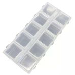 Organizer Malzeme Kutusu 10 Bölmeli Şeffaf Pbb040-16 (#21) Setbox 8,5X4x2mm