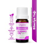 Organy Saç Köklerini Besleyici Biberiye Yağı %100 Doğal Saç Derisi Bakım Yağı Rosemary Essential Oil 10 ml