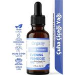 Organy Soğuk Sıkım Çuha Çiçeği Yağı %100 Doğal Hassas ve Kuru Cilt Bakım Yağı Evening Primrose Oil 50 ml