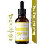 Organy Soğuk Sıkım Üzüm Çekirdeği Yağı %100 Doğal Cilt Saç ve Masaj Bakım Yağı Grape Seed Oil 50 ml