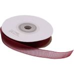 Organze Kurdele 20 MM 22 Metre Bordo