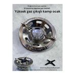 Orgaz Küçük Piknik Tüp Başlığı Yüksek Alev Gaz Çıkışlı Krom Kamp Ocak 2kg Tüpgaz Kafası Dar Tüpler Uyumlu