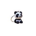 Örgü Desenli Panda Anahtarlık (Plastik)