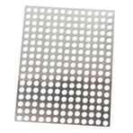 Örgü levhalar, delikli folyo paslanmaz çelik 304, örgü plaka 50/55/57/60/65/67/70 cm genişliğinde, dekoratif metal ekran 8 mm çaplı delikli industr kullanım için