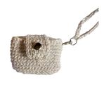 Örgü Mini Çanta (Beyaz (parlak))