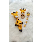 ÖrgüAna Amigurumi Zurafa Set Organik Oyuncak