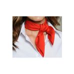 ÖrgüYastik Kırmızı Düz Saten Fular -Bandana - 23 Nisan - 29 Ekim - 19 Mayıs Tören