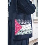 Orgwoven Filistin Bayrağı Siyah Bez Çanta