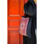 Orgwoven Kilim Desen Siyah Bez Çanta