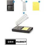 ORH MARKET 1 Adet Süngerli Metal Yaylı Kalem Havya Standı Ergonomik Tasarım ile Lehimleme Kolaylığı