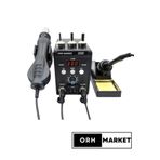 ORH Market 8586 LCD Ekranlı Isı Ayarlı Sıcak Hava Üfleme Havya istasyonu Üflemeli Havya Makinesi