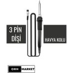 Orh Market Istasyon Havya Uyumlu Lehimleme Havya Kolu 3 Dişi Pin