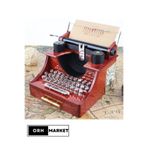 ORH Market Nostaljik Tasarım Daktilo Desenli Müzik Kutusu