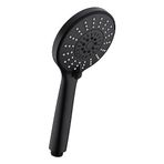 Orhemus 5 Püskürtme Fonksiyonu El Duş Başlığı - Yüksek Basınçlı Banyo Spa Armatürü, 4.4 Mat Siyah Bitmiş