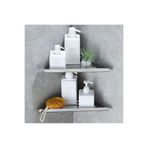 Orianna Design 2 Adet Üçgen Paslanmaz Çelik Banyo Köşeliği Rafı , Duşakabin Köşe için Şampuanlık