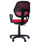 Orianna Design Fileli Terletmez Kumaş Ofis Koltuğu, Çalışma Koltuğu, Bilgisayar Sandalyesi - Kırmızı
