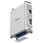 ORICO MiniPro Alüminyum Yerleştirme Standı, Mac mini M4 için, 5'i 1 arada USB-C Hub, 10 Gbps Transfer, Aletsiz Kurulum, Yumuşak Silikon Koruma, Hepsi Bir Arada Genişletme Yuvası (MS10-5P)