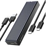 Orico USB 3.1 Gen 2 10 Gbps M.2 NVMe SSD Siyah Alüminyum Disk Kutusu