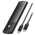 Orico USB 3.2 Gen 2 10 Gbps Type-C M.2 Alüminyum Siyah NVME SSD Disk Kutusu