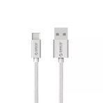 Orico USB To Type-C 3A 1 mt Gümüş Örgülü Data ve Şarj Kablosu