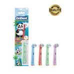 Orident Panda Kids - Çocuklara Özel Oral B Uyumlu 4 Adet Yedek Başlık – Nazik Temizlik ve Diş Eti Koruması