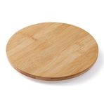 ORIDOM 25,4 cm Çapında Bambu Lazy Susan Döner Tabla, Pürüzsüz Katı Yuvarlak 360 Derece Dönen Atıştırmalık Baharat Rafı Mutfak Dolabı, Kiler Tezgahı, Yemek Masası Depolama için Organizatör