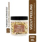 Oriense Vücut Peelingi 500 ml - Kayısı Çekirdeği ve Fındık Kabuğu Granülleri ile E Vitamini İçerir - Amber & Vanilya Vücut Peelingi 500 ml - Sıcak Vanilya Ve Amber Zenginliği, Acı Badem Yağı Ve E Vitaminli