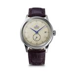 Orient Kurmalı Otomatik Deri Kahverengi Krem Kadran 38 Mm Erkek Kol Saati