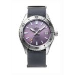 Orient Ra-Ac0q07v30b Kurmalı Otomatik Deri Gri Mor Kadran Safir Cam 20 Atm 40 Mm Erkek Kol Saati
