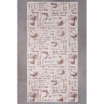 Oriente Home Figürlü Bej Kaymaz Taban Dijital Baskı Yıkanabilir Kadife Mutfak Halısı 8652