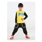 Original T-rex Sarı - Siyah Pantolon + T-shirt Takım