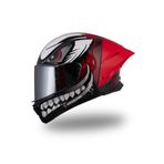 Origine Pista Joker Kırmızı Kask Gri Vizörlü