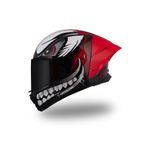 Origine Pista Joker Kırmızı Kask Siyah Vizörlü