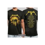 Orijin Tekstil Metallica 72 Seasons Album Ön Arka Baskılı Unisex Siyah Tshirt