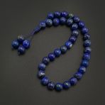 Orijinal Doğal Taş 8mm Lapis Lazuli Taşı 33'lü Tesbih, Erkek Hediye, El Yapımı Tesbih