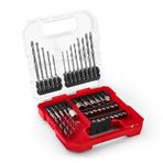 Orijinal Einhell L-CASE 40 parçalı uç ve matkap seti (25 mm uçlar, hızlı değiştirilebilir uç tutucu, lokma anahtar, havşa, metal, beton ve ahşap matkap uçları, saklama kutusu dahil) - 49109053