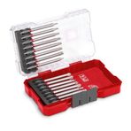 Orijinal Einhell M-CASE Vidalama Bit Seti, 16 Parça (90 mm, Kumlanmış S2 Çelik, E 6.3/1⁄4”, Şeffaf Kapaklı Saklama Kutulu) - 49118973