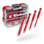 Orijinal Einhell XS-CASE 4 Parça Elmas Fayans Matkap Ucu Seti (Kuru Kesim, 10 mm Elmas Kaplama, Parafin Dolgu, Süper İnce Turbo Kesici Kenar, E 6.3 Sap) - 49500404