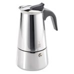 Orijinal GEFU Emilio 16150 espresso makinesi – Premium paslanmaz çelik kahve makinesi, 4 fincan için en yüksek kahve keyfi