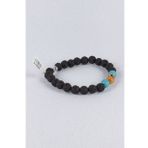 Orijinal Lav Taşı Turkuaz Jasper Taşı Kombinli Bileklik blk0005