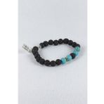 Orijinal Lav Taşı Turkuaz Taşı Hematit Taşı Kombinli Bileklik Blk0008