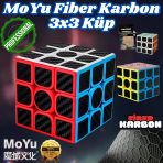 Orijinal Moyu Fiber Karbon 3X3 Küp - Moyu Speed Cube - Moyu Fiber Karbon 3X3 Zeka Küpü - Zeka Küpü - Rubik Küp
